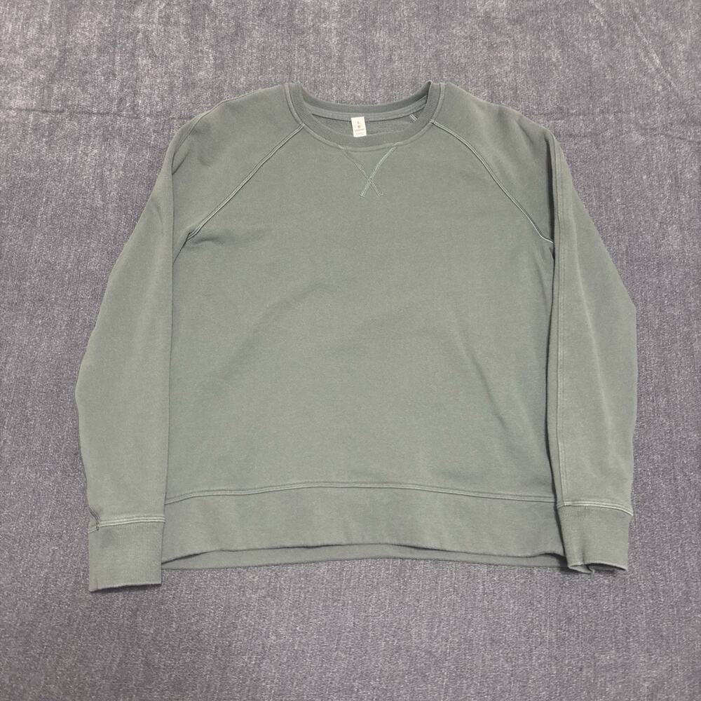Lululemon Women’s Size 6 Long Sleeve Green Crewneck Sweater
